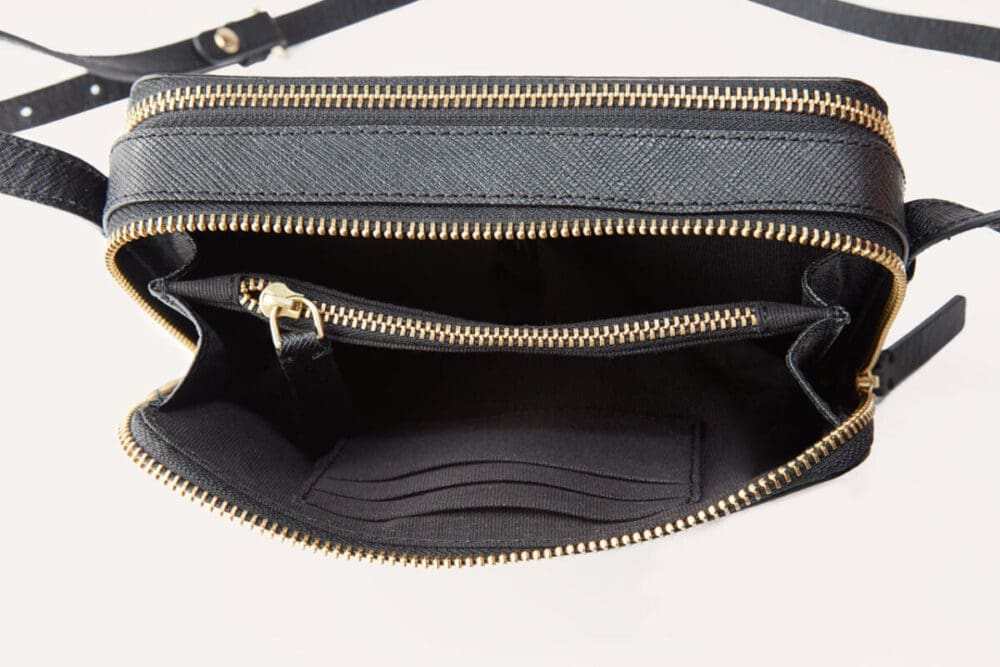 Kiko Zip Around Crossbody Pebbled Leather
