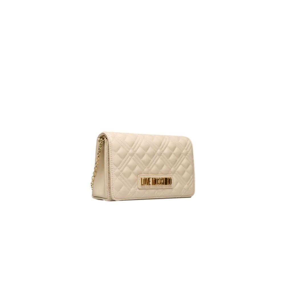Love Moschino Minimalist Beige Crossbody Bag