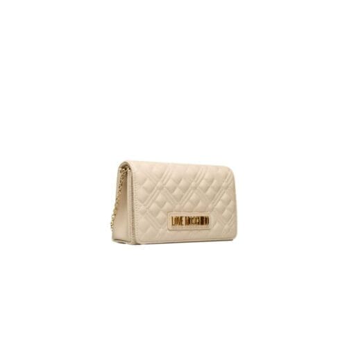 Love Moschino Minimalist Beige Crossbody Bag