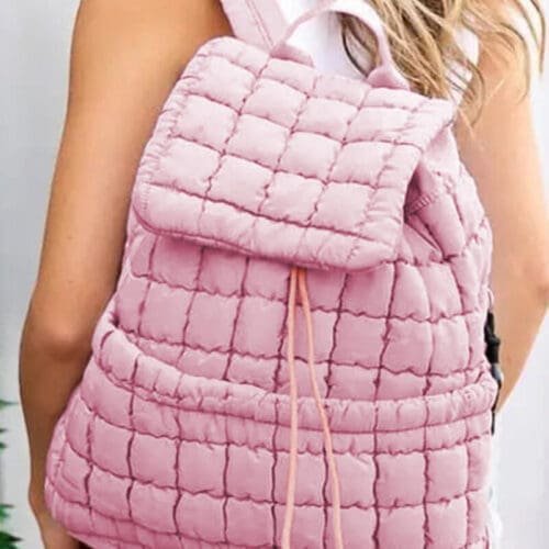 Threaded Pear Natalie Quilted Puffer Backpack 11
