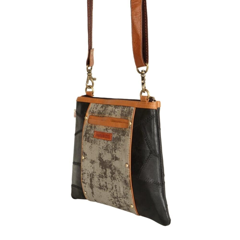 Vaan Noa Angled Crossbody Bag Carbon Grey