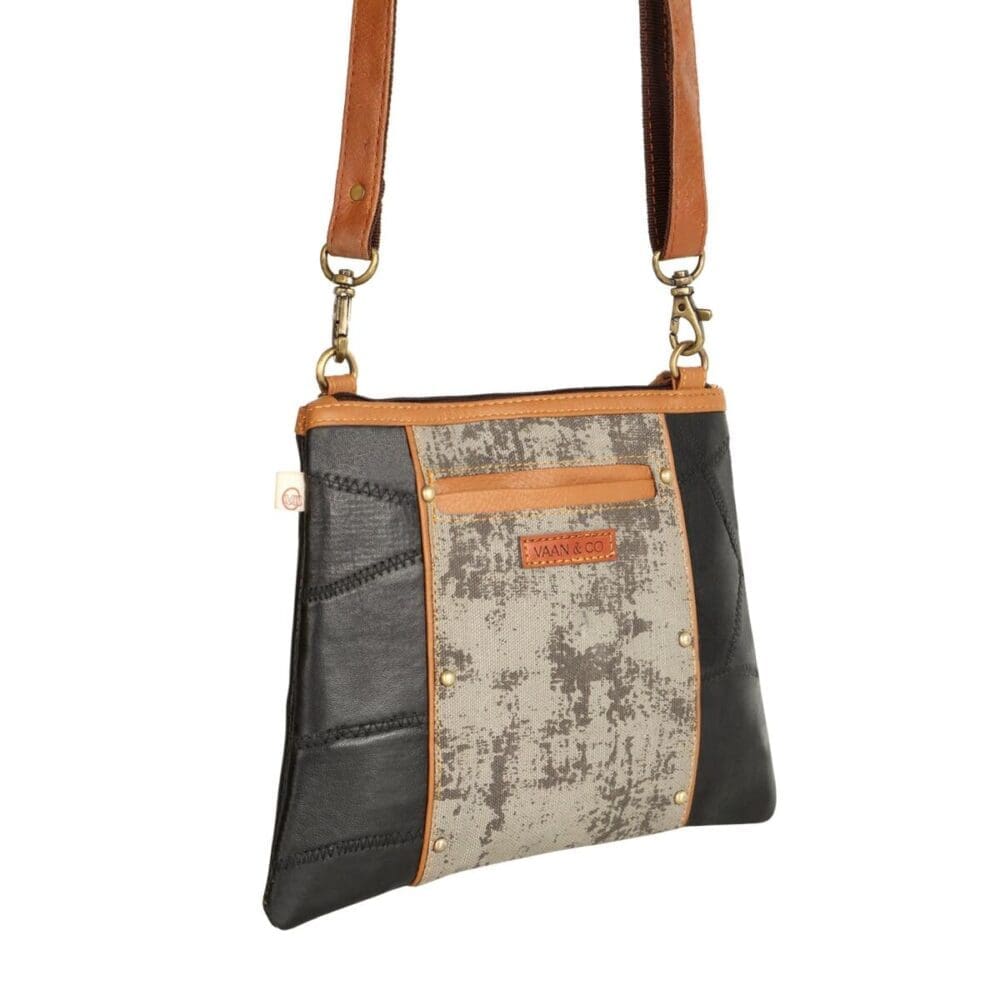 Vaan Noa Angled Crossbody Bag Carbon Grey 2