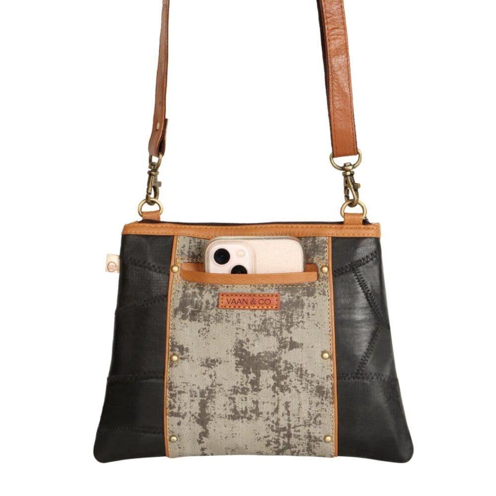 Vaan Noa Angled Crossbody Bag Carbon Grey 4