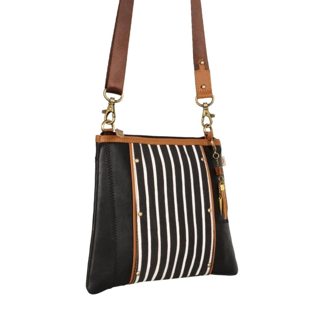Vaan Noa Angled Crossbody Bag Striped 2