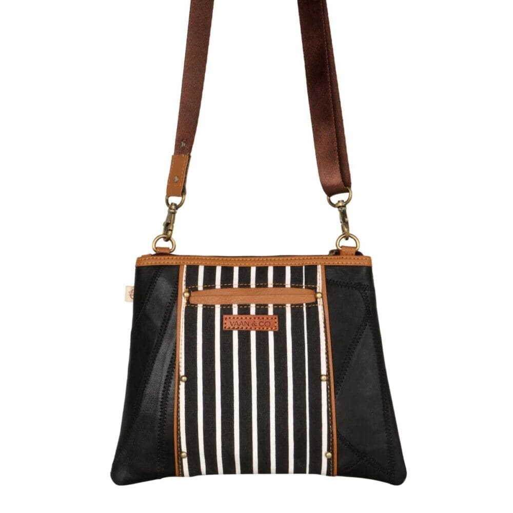 Vaan Noa Angled Crossbody Bag Striped 7